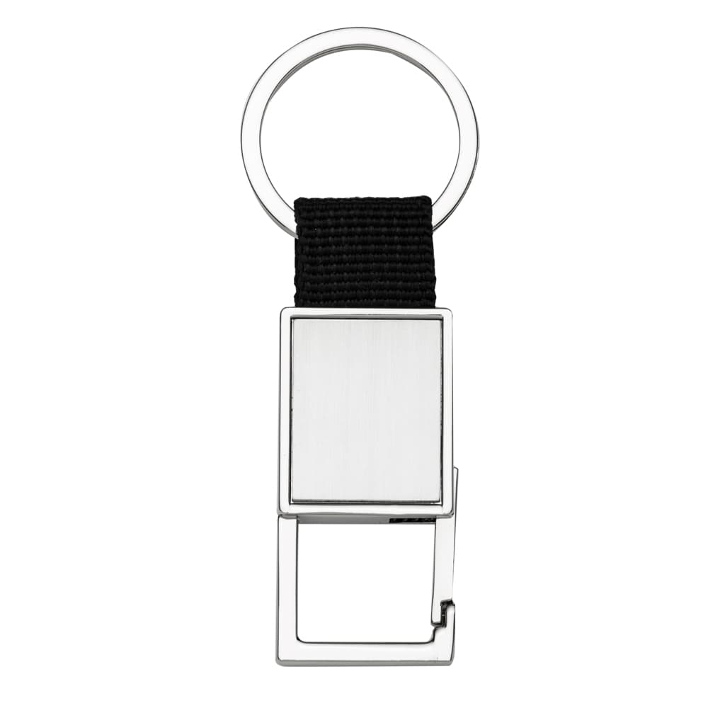 Chaveiro de Metal com Mosquetão e Alça de Nylon Personalizado - miniatura 1