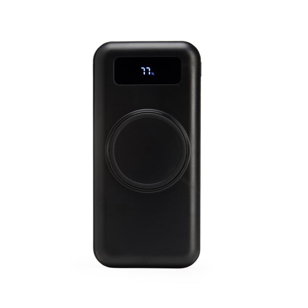 POWER BANK 10.000MAH COM CARREGAMENTO VIA INDUÇÃO OU VIA CABO - imagem 1