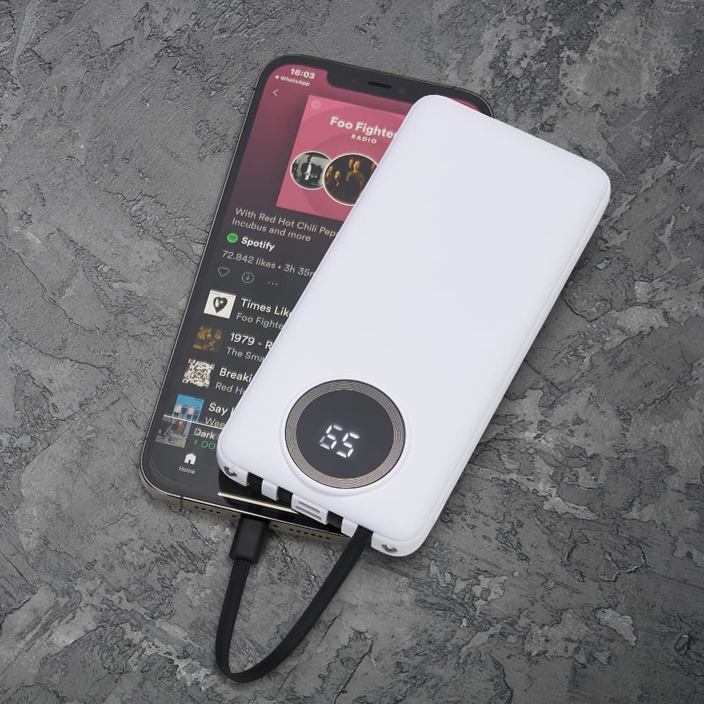 Power Bank 10.000mAh com Lanterna e Multissaídas - imagem 1