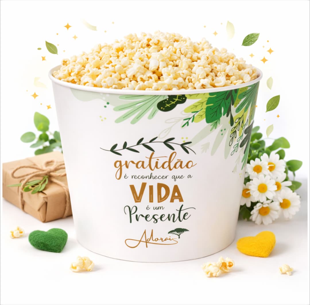 Balde de Pipoca 3L Personalizado - imagem 1