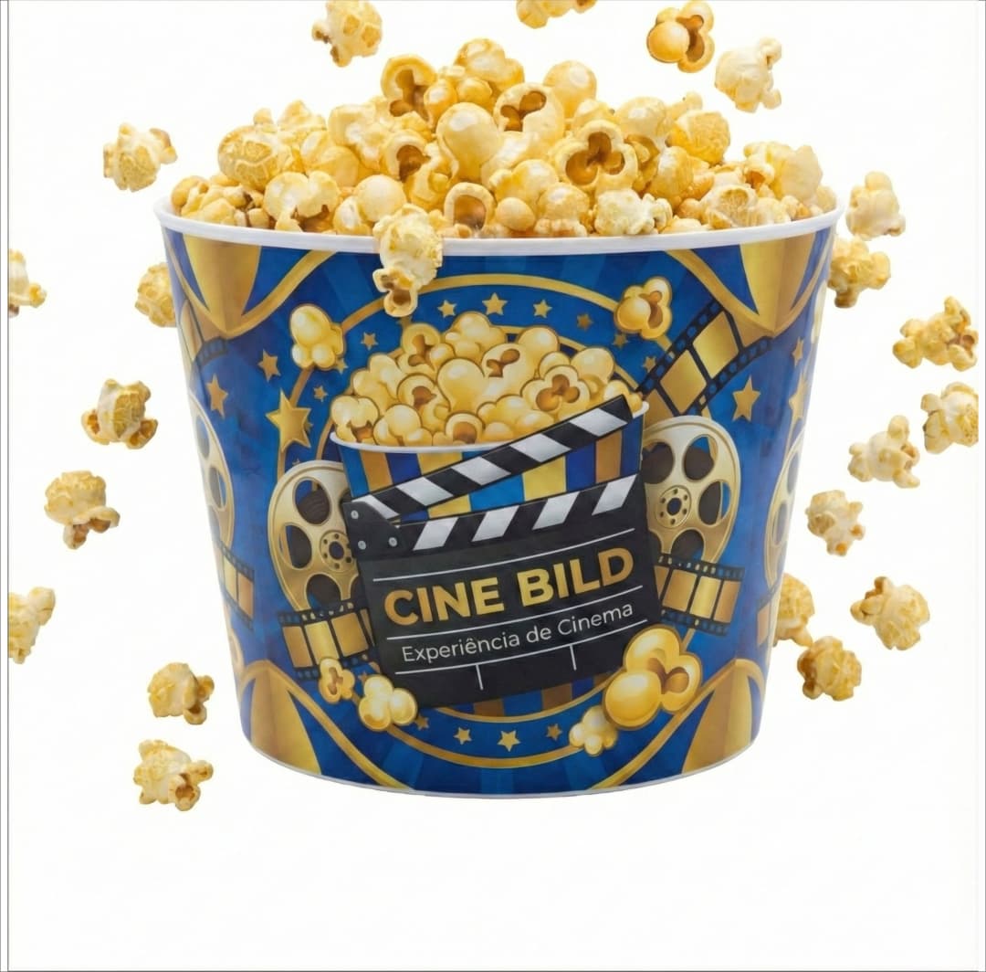 Balde de Pipoca 1,6 Litros Personalizado - imagem 1