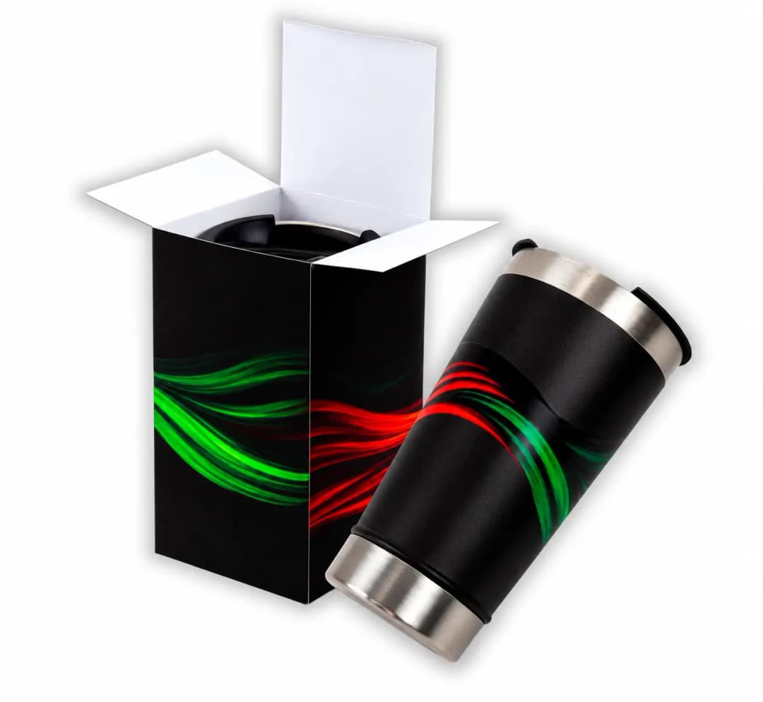 Copo térmico 500ml com abridor personalizado com gravação uv 360° - imagem 1