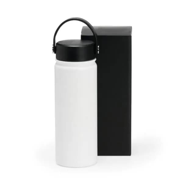 GARRAFA DUPLA CAMADA NA COR BRANCA - 550 ML - imagem 1