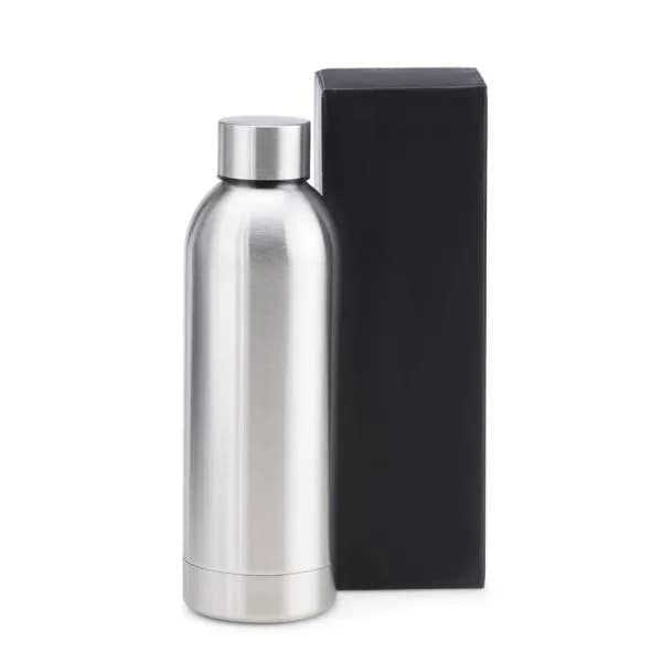 GARRAFA EM INOX PAREDE DUPLA - PRATA - 500 ML - imagem 1