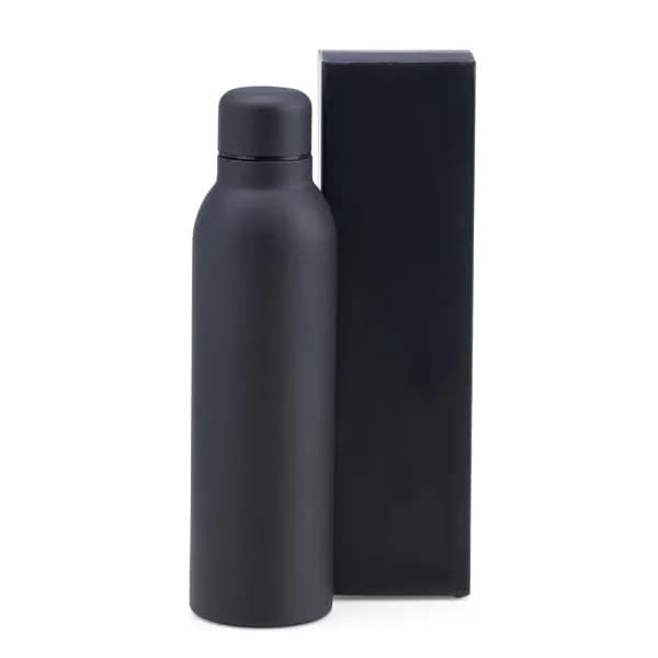 GARRAFA EM INOX PAREDE DUPLA - PRETO - 470 ML - imagem 1
