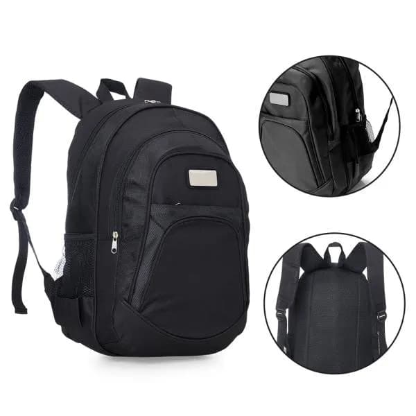 MOCHILA PRETA EM POLYESTER 1680D / 600D - imagem 1