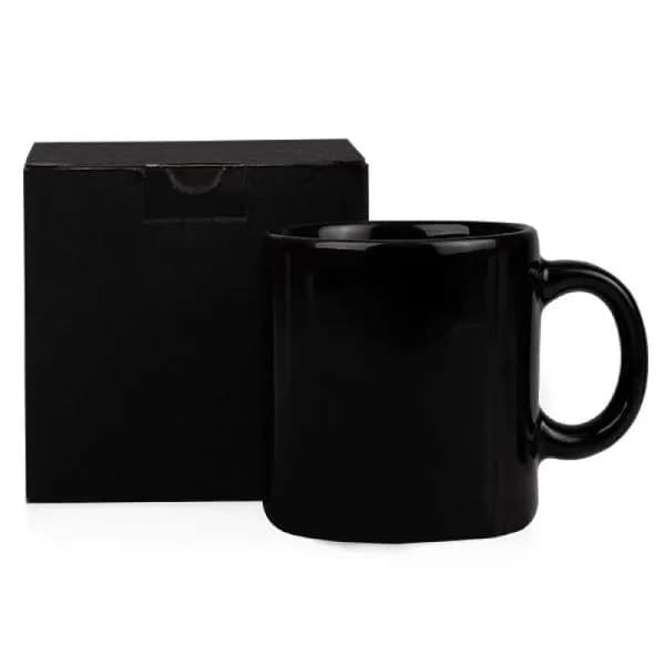 Caneca de Cerâmica Preta 270ml Personalizada - imagem 1