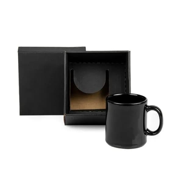 Caneca de Cerâmica Preta 270ml Personalizada - imagem 1