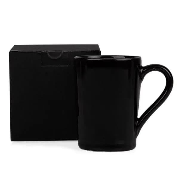 Caneca de Cerâmica Preta 230ml Personalizada - imagem 1