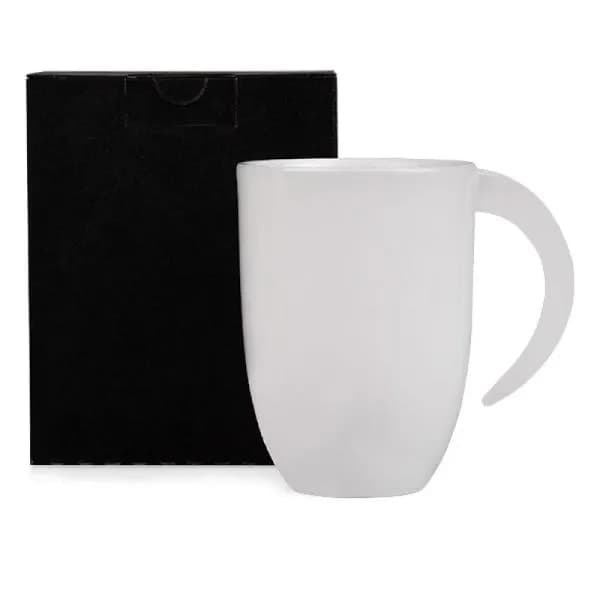 Caneca de Cerâmica Branca 350ml Personalizada - imagem 1