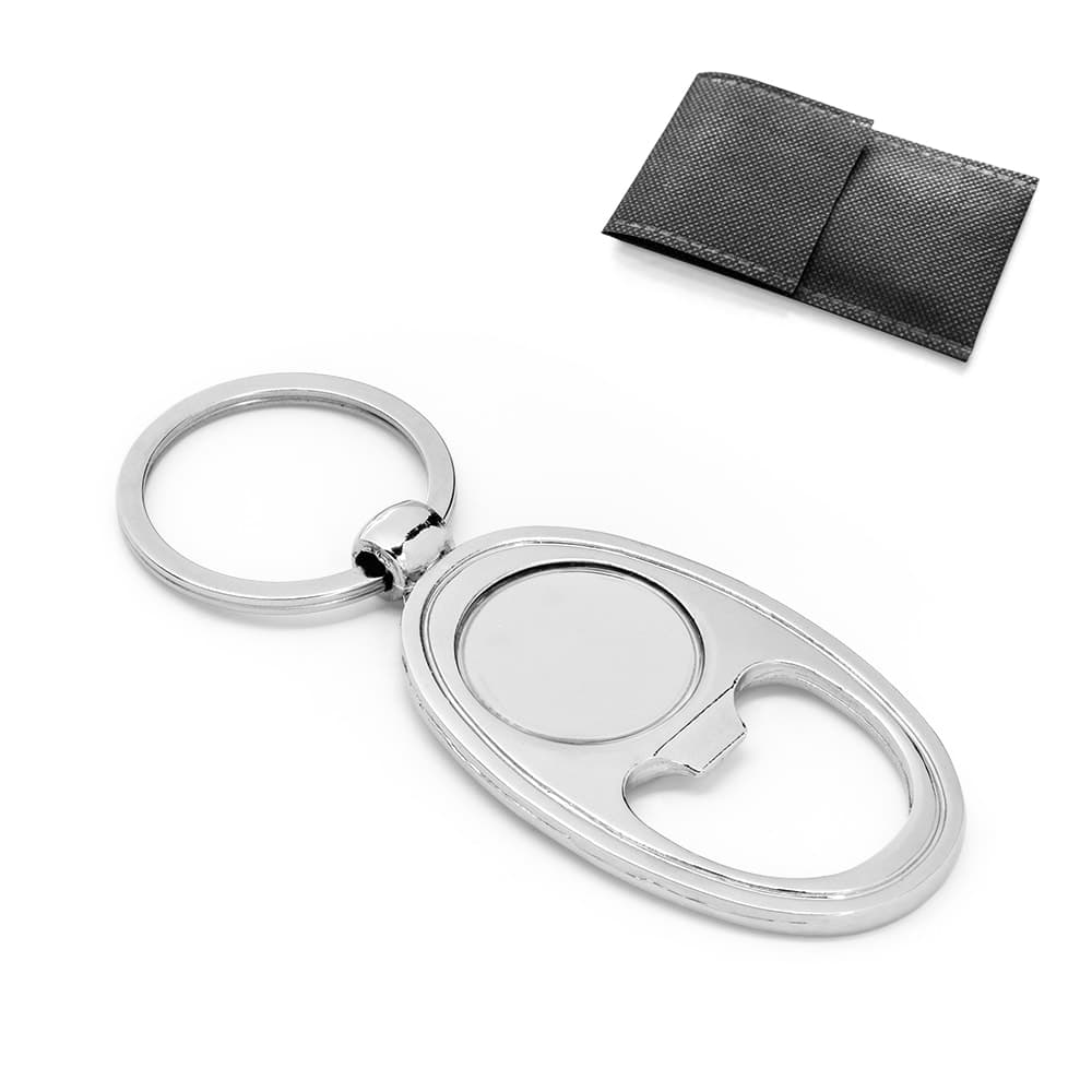 Chaveiro em metal com abridor de garrafas - imagem 1