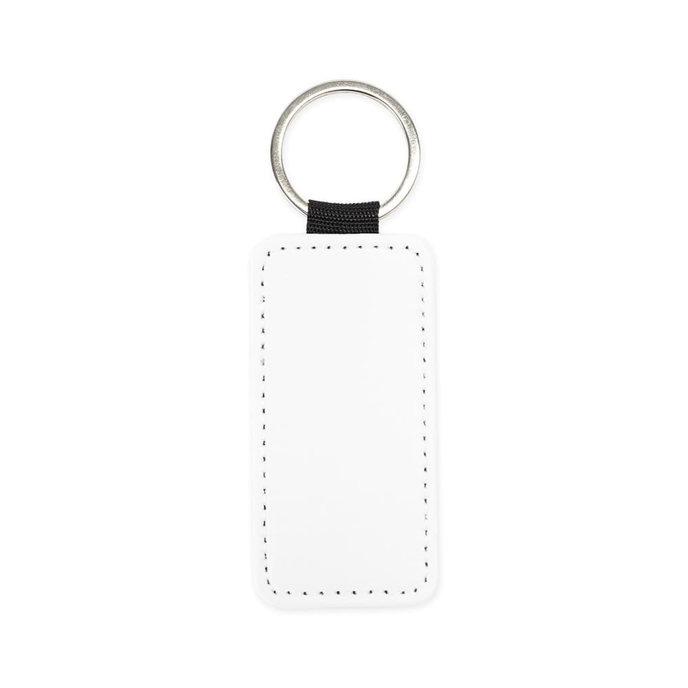 Chaveiro de Couro Sintético Retangular Personalizado - imagem 1