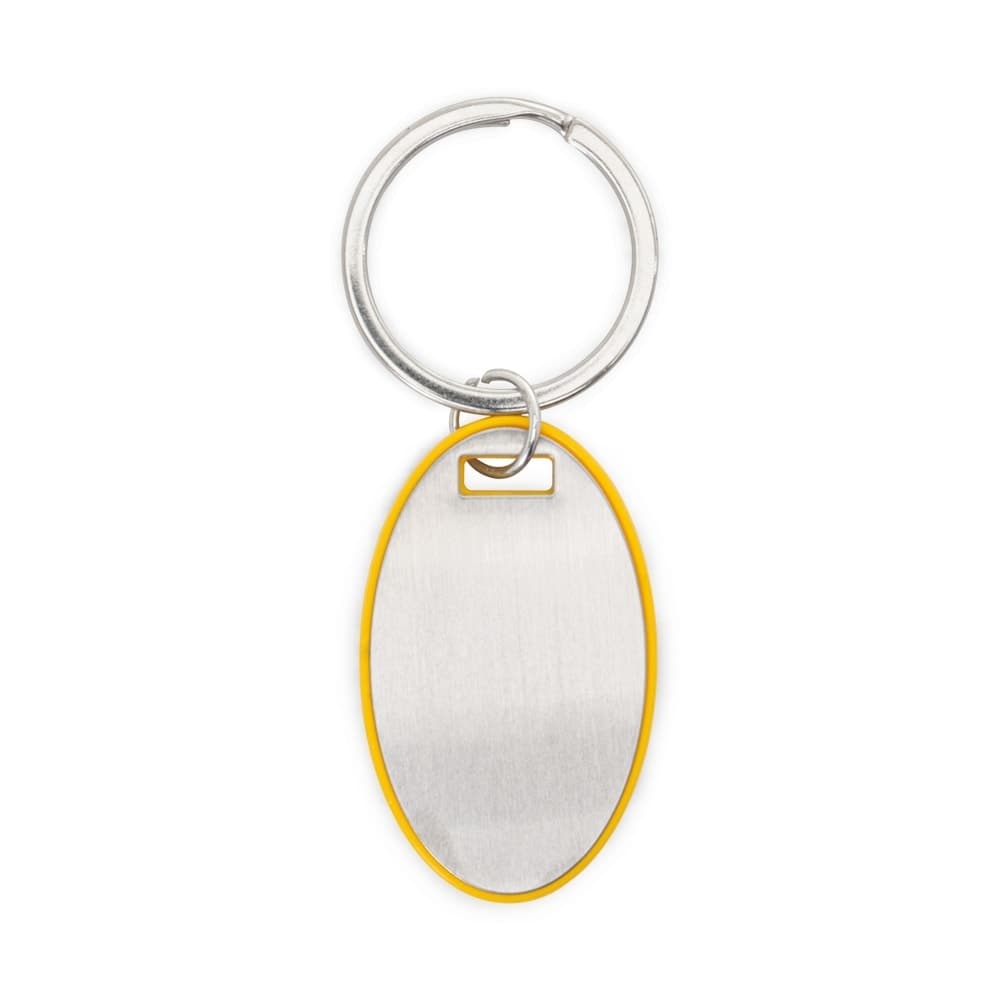 CHAVEIRO OVAL PLASTICO/METAL - imagem 1