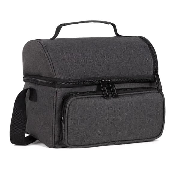 BOLSA TERMICA EM RPET - CINZA ESCURO - 10L - imagem 1