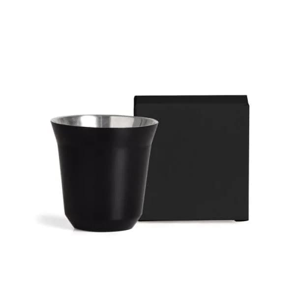 COPO PARA CAFE EM ACO INOX - PRETO - 60ML - imagem 1