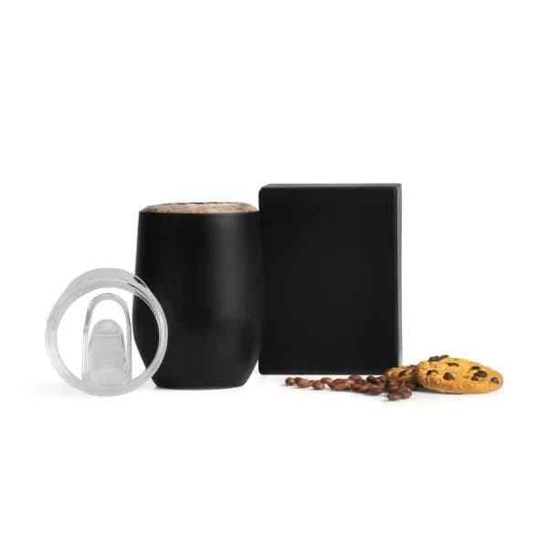 COPO TERMICO C/ TAMPA - PRETO - 340 ML - imagem 1