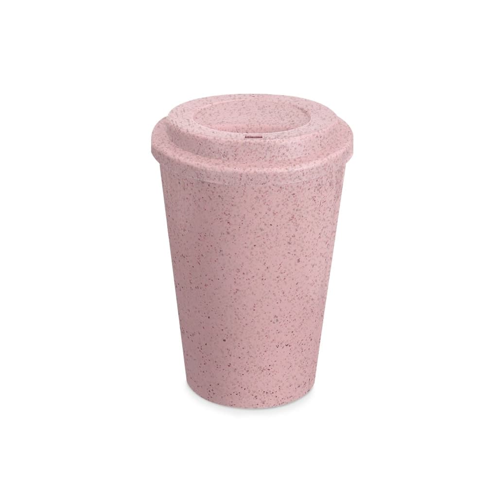 COPO FIBRA DE ARROZ C/ TAMPA 400ML - imagem 1