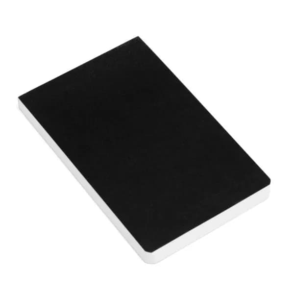 Bloco de Anotações Preto 100 Folhas Sem Pauta Personalizado - imagem 1
