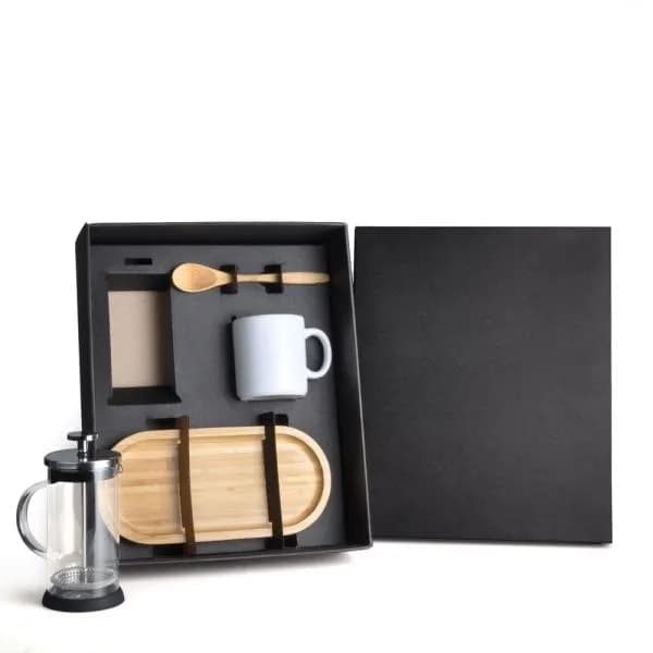 KIT PARA CAFE COM PRENSA FRANCESA - 4 PCS - imagem 1