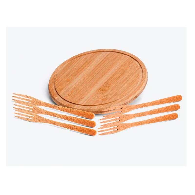Conjunto de Petiscos em Bambu 7 peças Personalizado - imagem 1