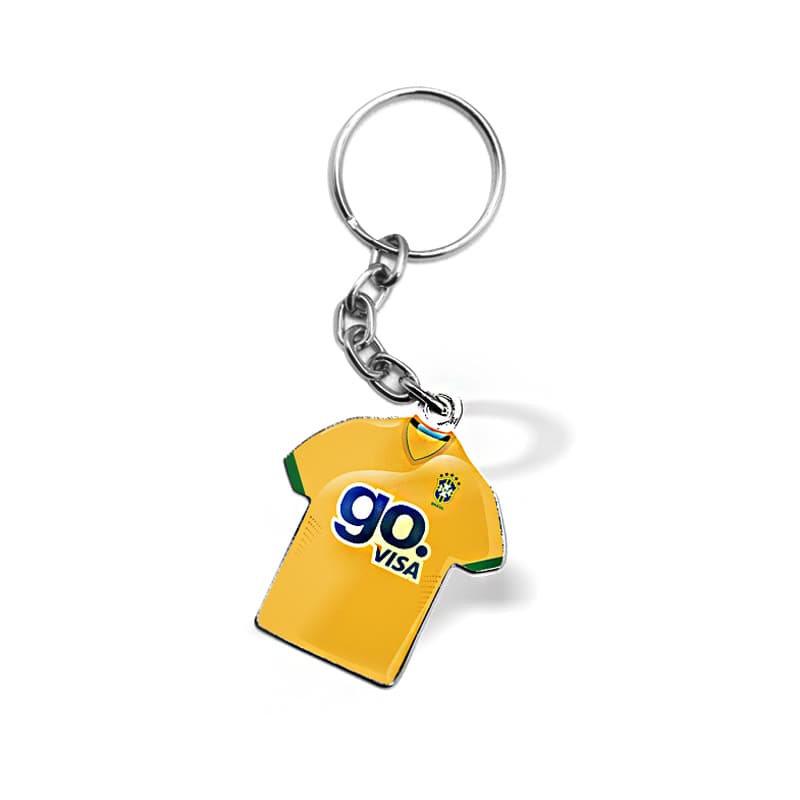 Chaveiro de Metal Formato Camiseta Personalizado - imagem 1