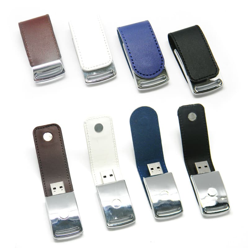 Pen Drive de Couro com Fechamento Magnético Personalizado - imagem 1