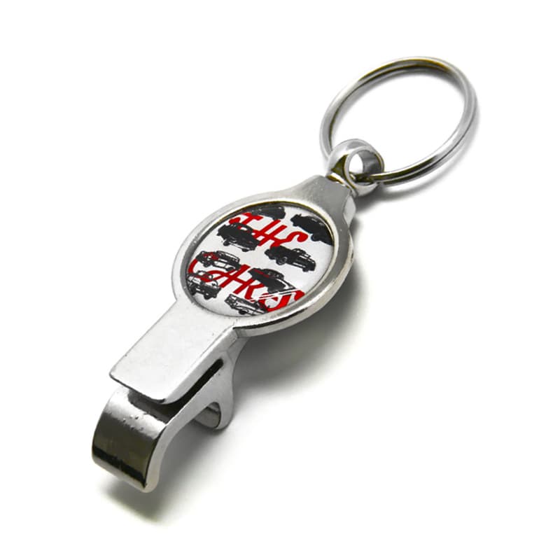 Chaveiro com Abridor de Garrafa e Etiqueta Resinada Personalizado - imagem 1