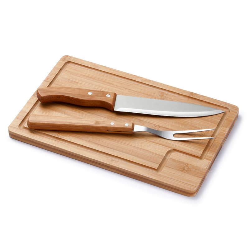 Kit Churrasco 3 Peças com Tábua Personalizado - imagem 1