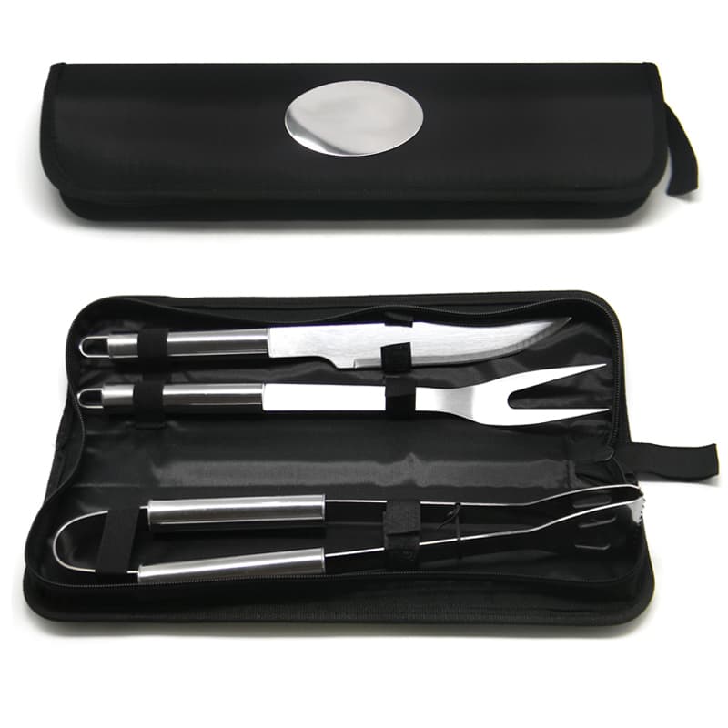 Kit Churrasco 3 Peças em Inox Personalizado - imagem 1