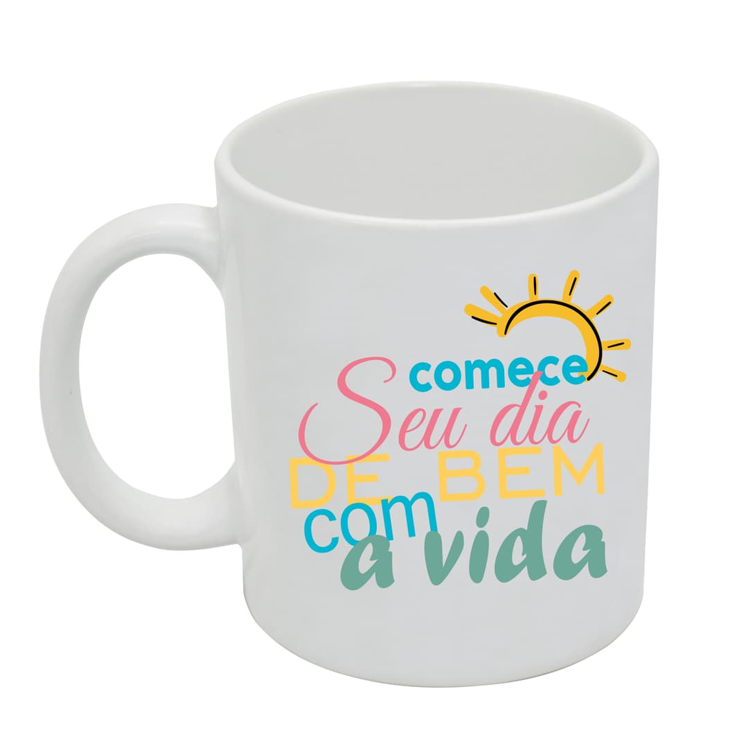 Caneca de Porcelana 300ml Personalizada - imagem 1
