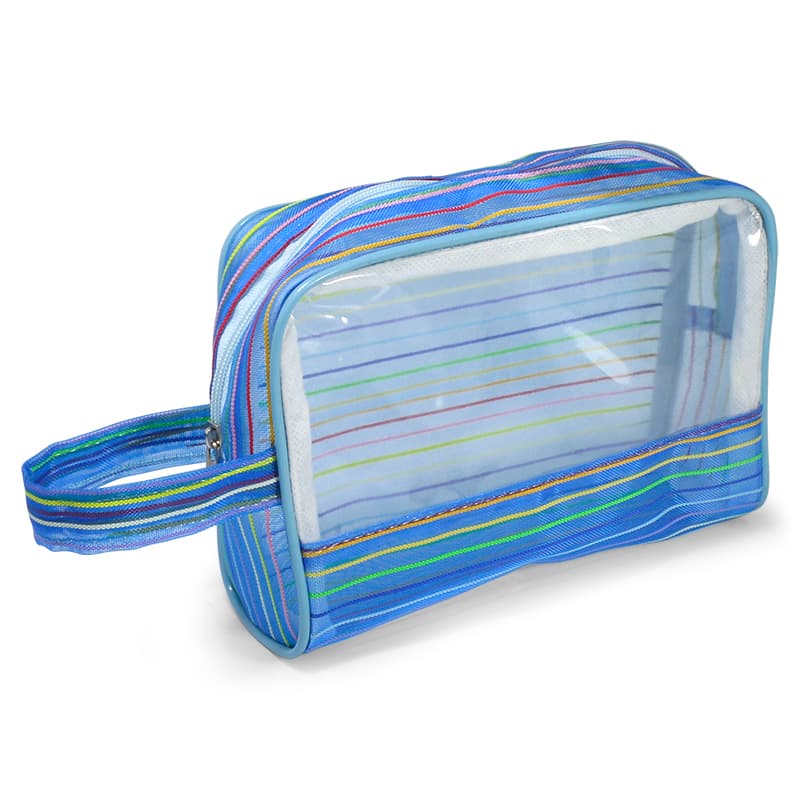 Necessaire em Tela Aramada com Visor em PVC Personalizada - imagem 1