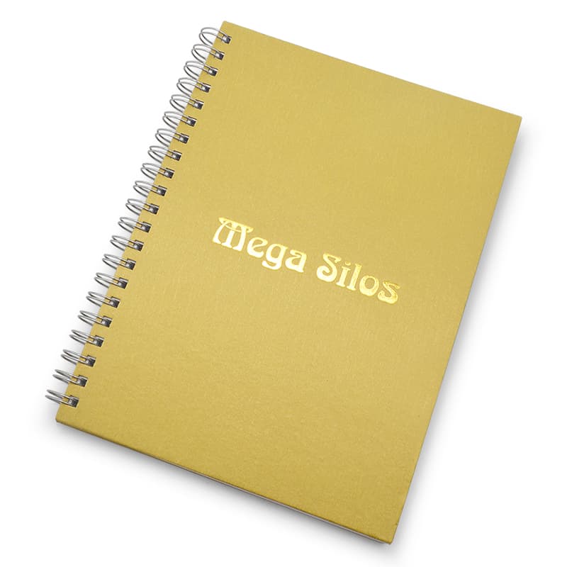 Caderno com Capa Dura e Acabamento Escovado Personalizado - imagem 1