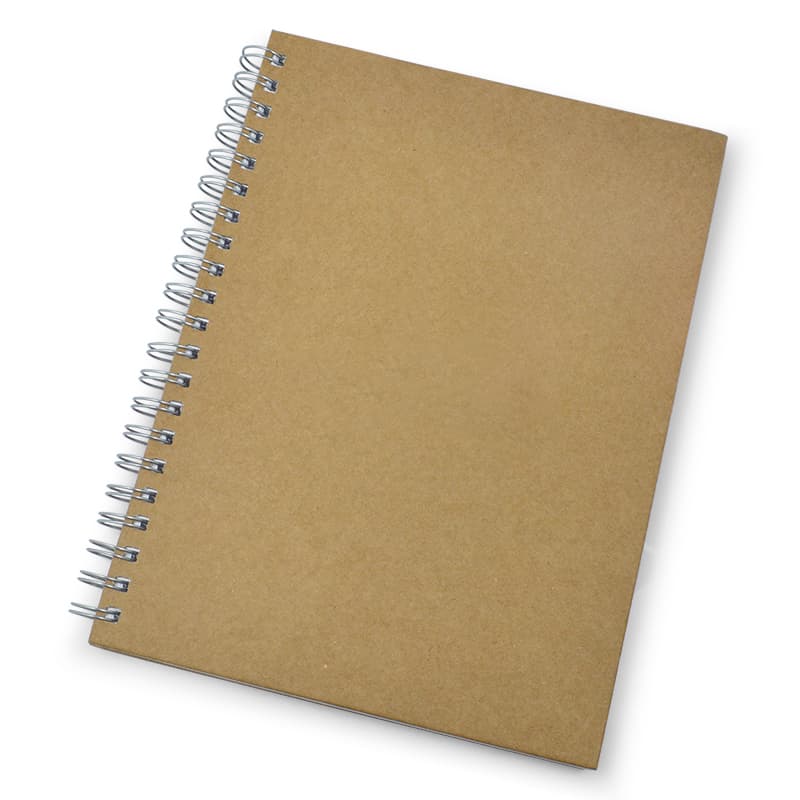 Caderno com Capa Dura em Kraft Personalizado - imagem 1