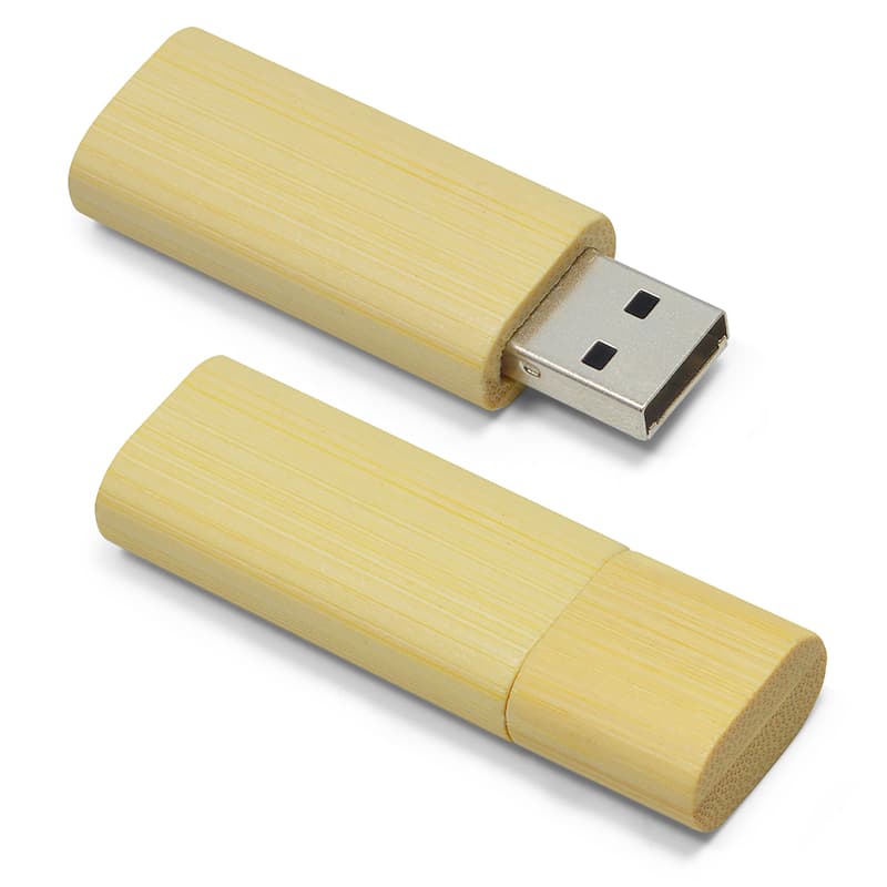 Pen Drive de Bambu Personalizado - imagem 1