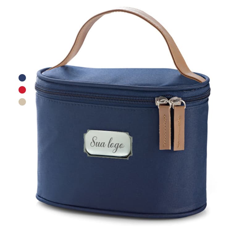 Necessaire Multiuso em Microfibra e Couro Sintético Personalizada - imagem 1