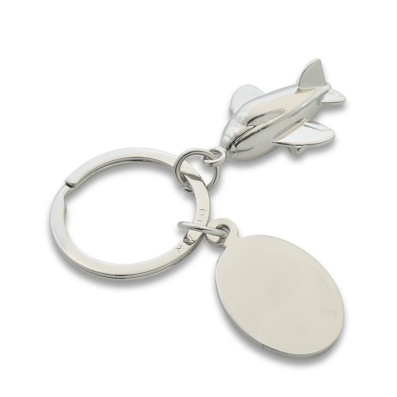 Chaveiro Metal Avião 70mm Personalizado - imagem 1
