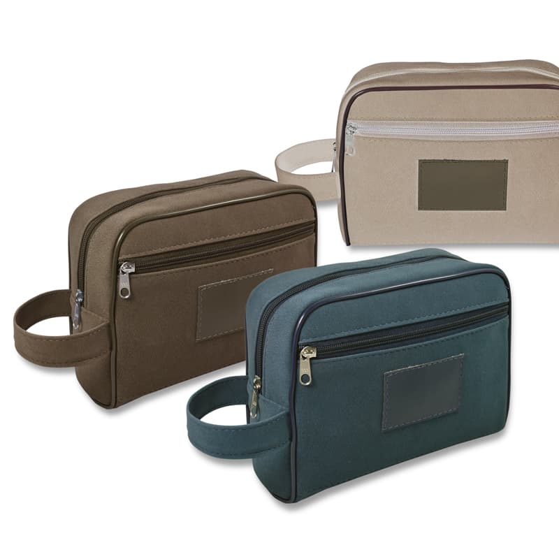 Necessaire de Couro Sintético Búfalo 22x17x8cm Personalizado - imagem 1