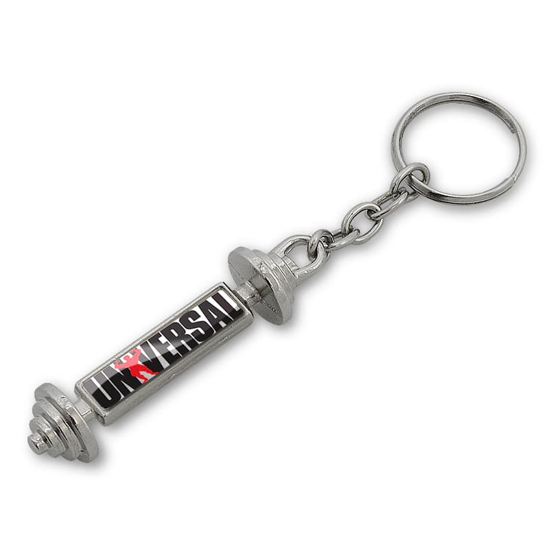 Chaveiro de Metal em Formato de Peso de Academia Personalizado - imagem 1