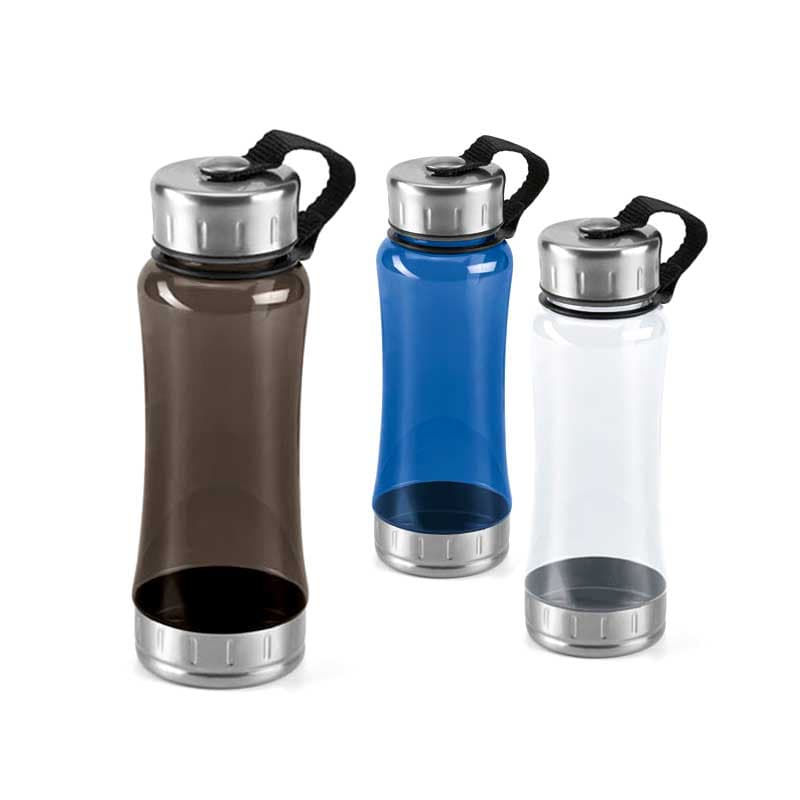 Squeeze 600ml Plástico AS com Tampa Inox Personalizado - imagem 1
