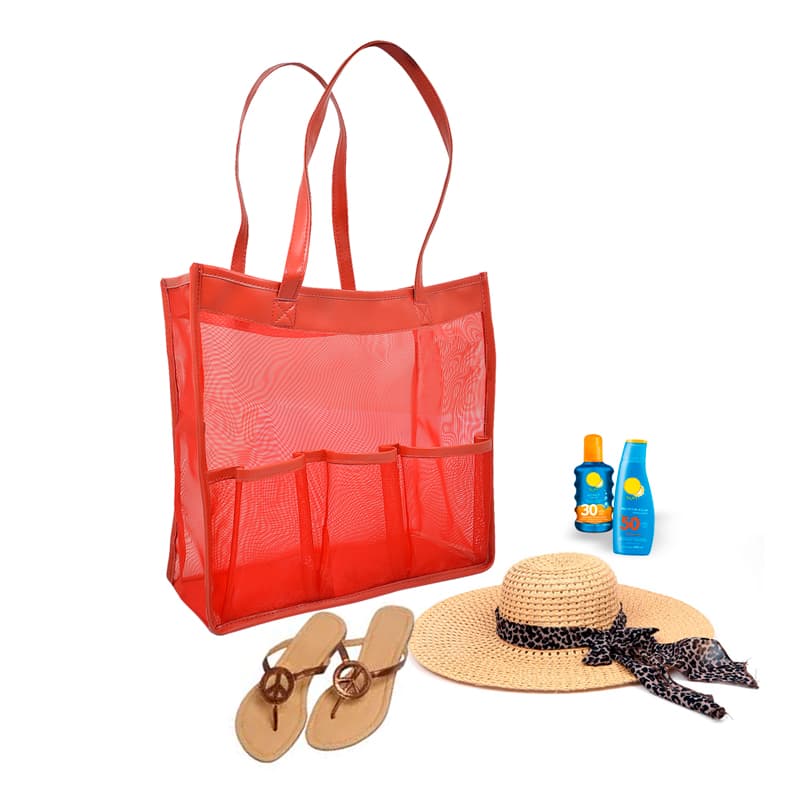 Sacola de Praia com Alça em Couro Sintético Personalizada - imagem 1
