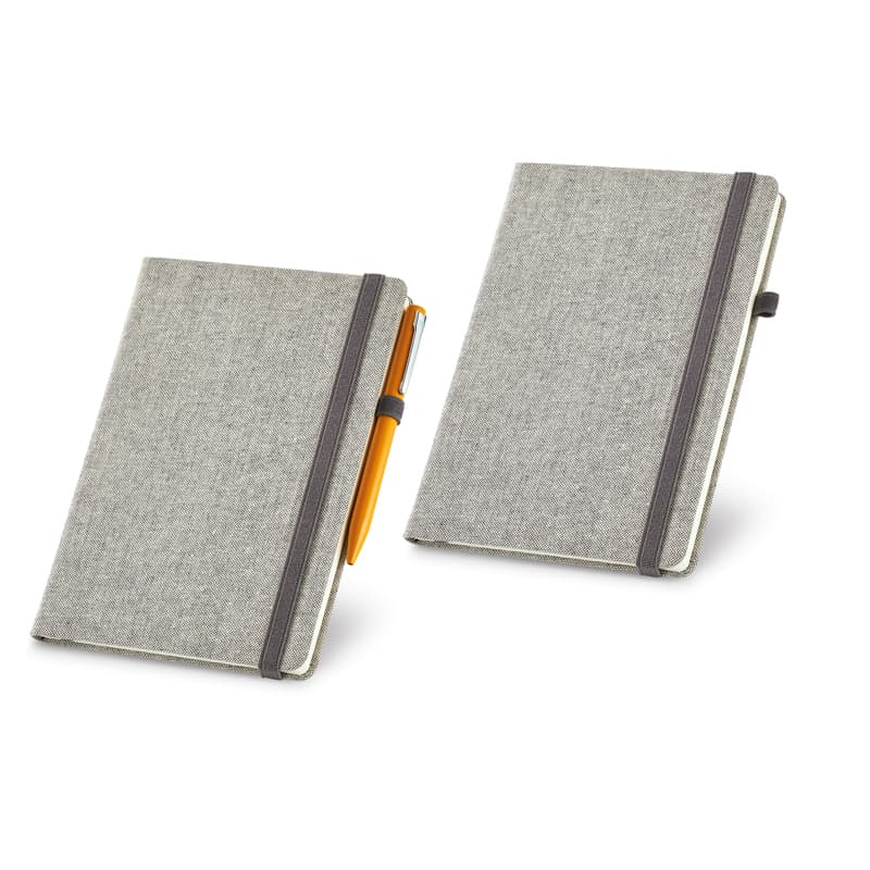 Caderno A5 Canvas Sintético 96 Folhas Marfim Personalizado - imagem 1
