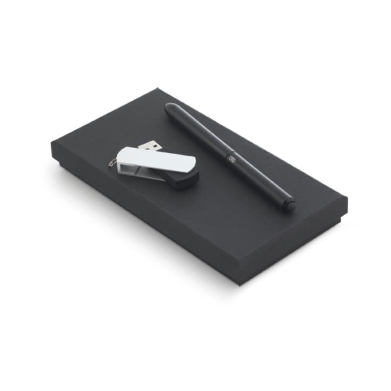 Conjunto Caneta Esferográfica NEO + Pen Drive 8GB Personalizado - imagem 1