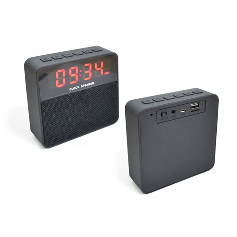 Caixa de Som Bluetooth com Relógio Digital Personalizada - imagem 1