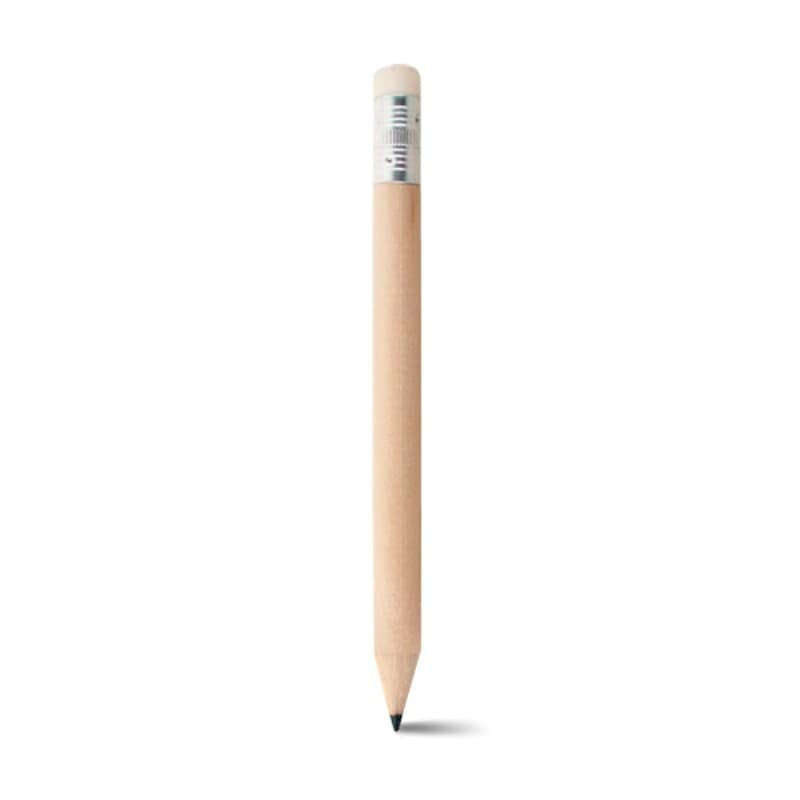 Mini Lápis 10cm com Borracha Branca Personalizado - imagem 1
