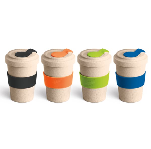 Copo Fibra de Bambu 500ml com Tampa Personalizado - imagem 1