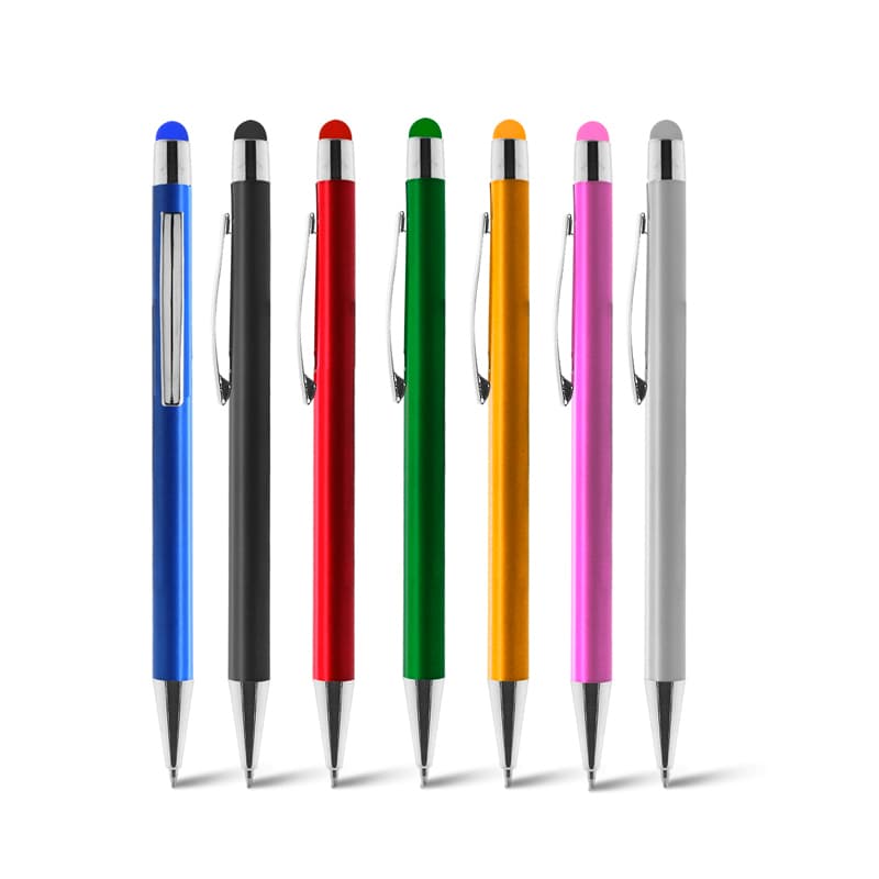 Caneta de Metal com Ponteira Touch Personalizada - imagem 1