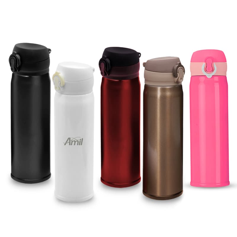 Garrafa Térmica de Metal 400ml Personalizada - imagem 1