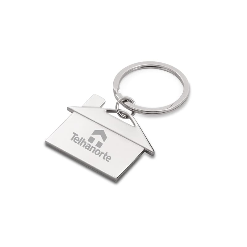Chaveiro de Metal Formato de Casa Personalizado - imagem 1