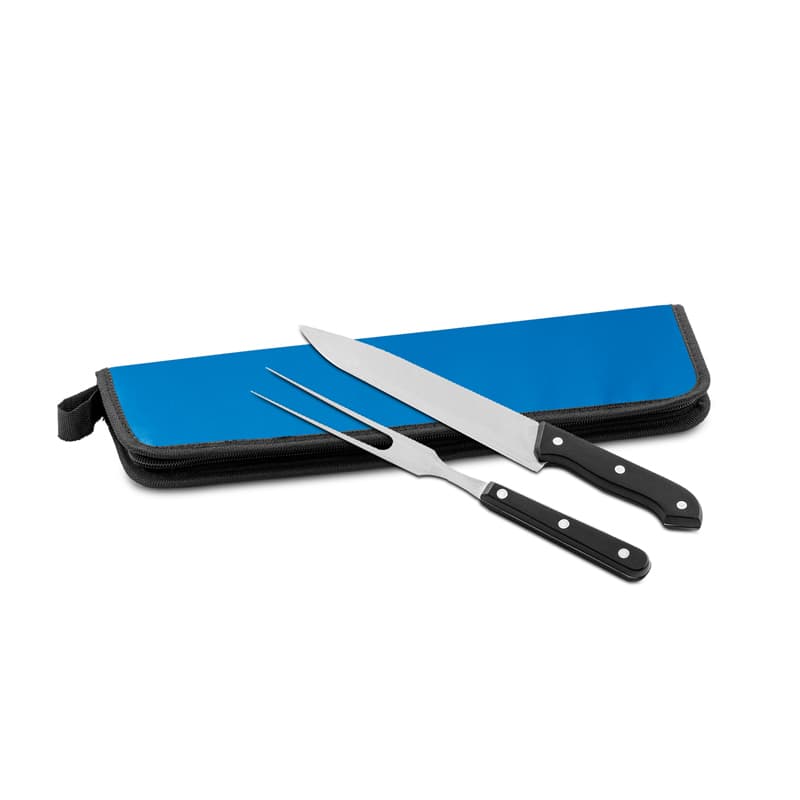 Kit Churrasco com Faca e Garfo Inox Personalizado - imagem 1