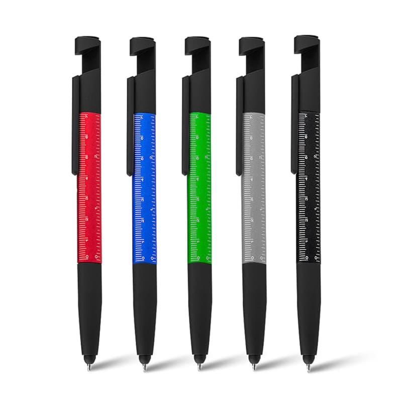 Caneta Multifuncional com Ponteira Touch e Porta Celular Personalizada - imagem 1